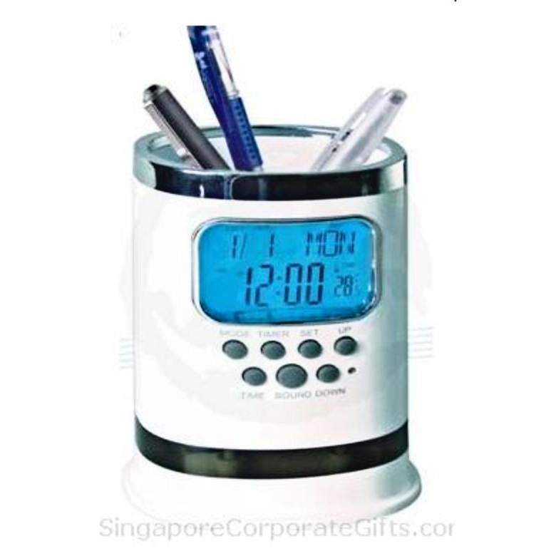 Pen Holder with Clock- 808