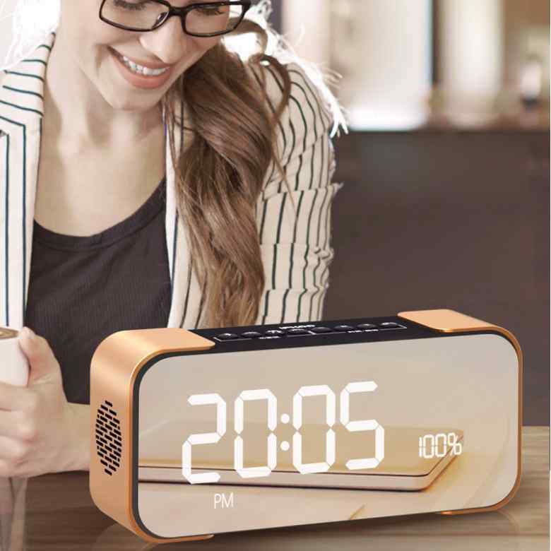 Bluetooth Speaker with FM and Clock