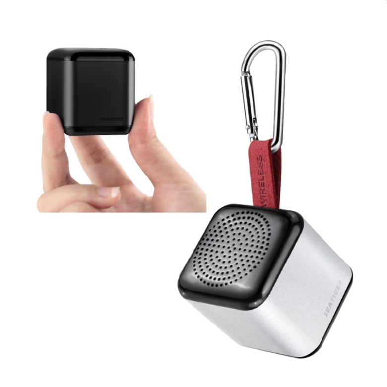 Mini Cube Bluetooth Speaker with Leather Strap