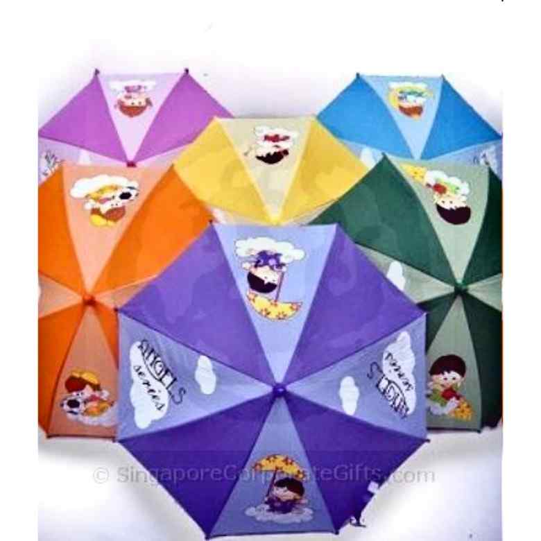 Children Umbrella with coloured handle (16")