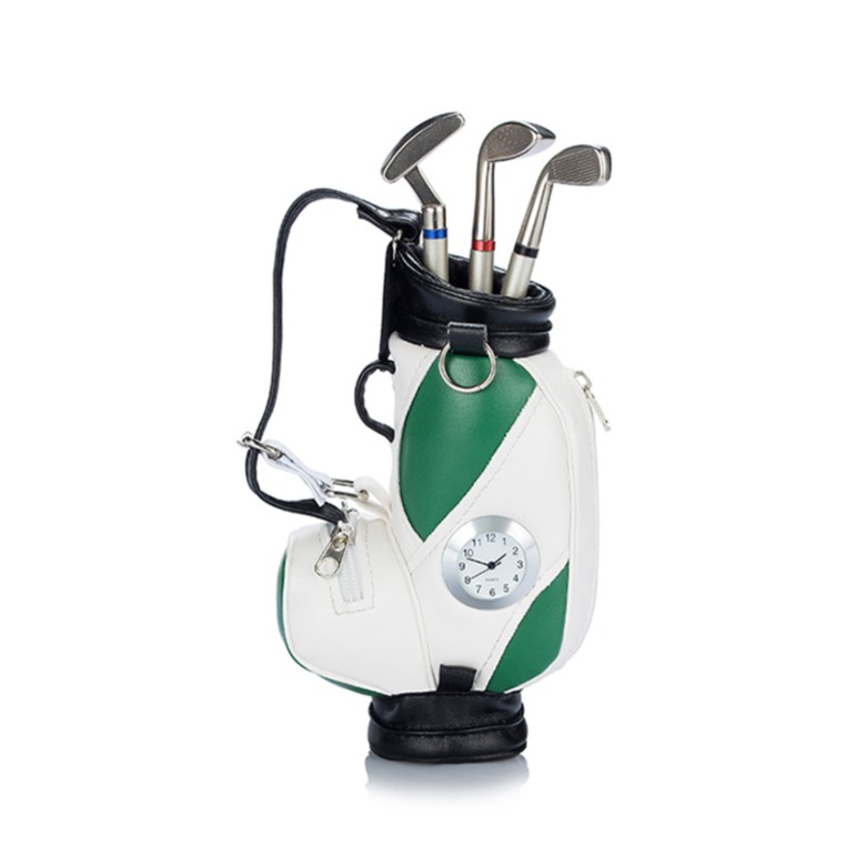 Golf Bag with Pen, Clock and base