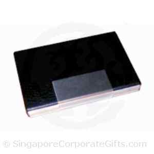 K87228 Black PU/Aluminium Card Case