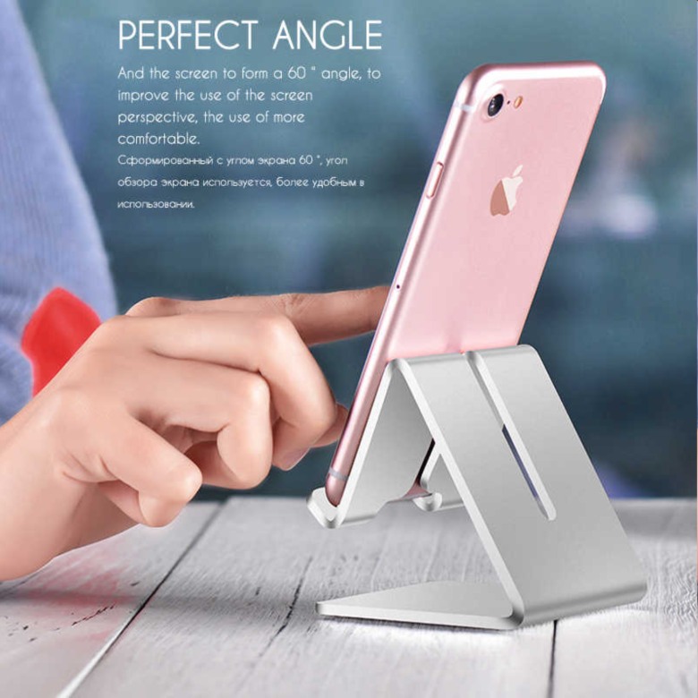 Aluminium desktop phone stand