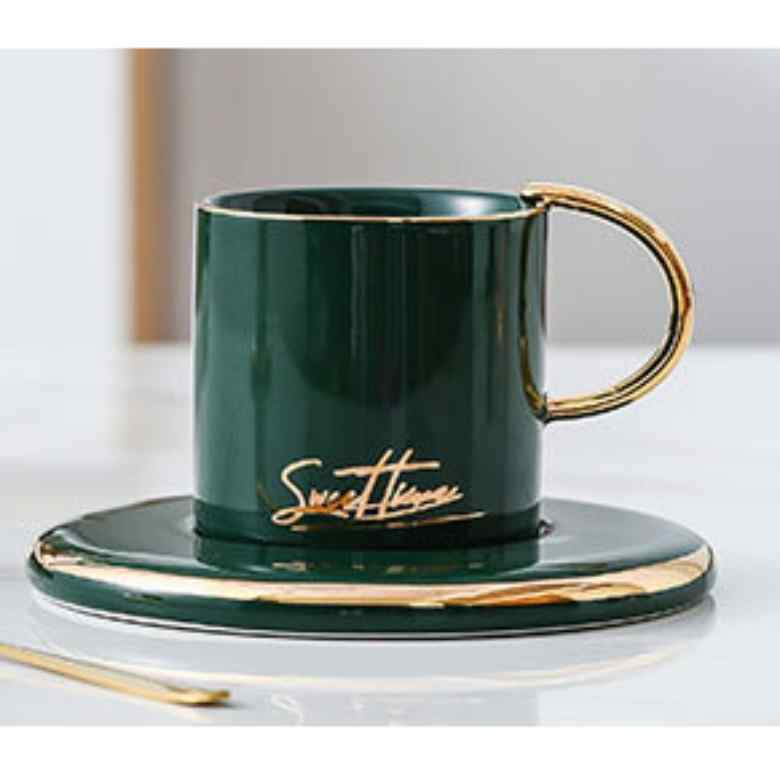 Exclusive Ceramic Coffee Cup with Saucer