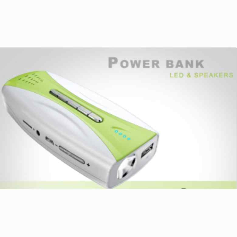 Power Bank with LED and MP3 (5600mAh)