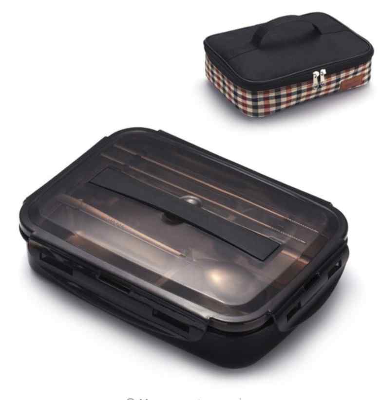 Leak Proof 304 Stainless Steel Tray Lunch Box with Heating