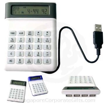 4 in 1 USB Hub 2.0 With Clock and Calculator 2