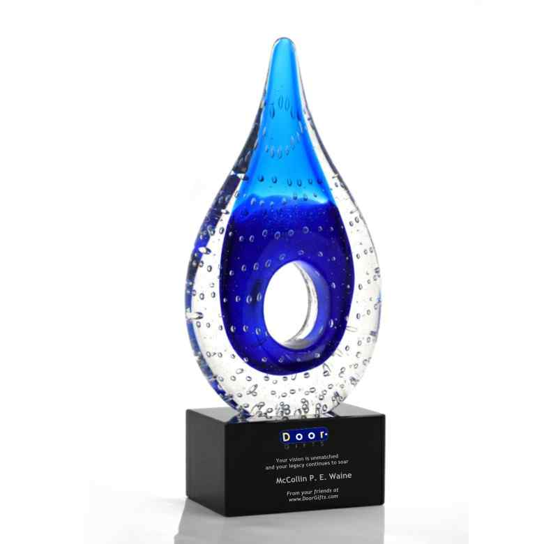 Water Droplet Art Glass Award