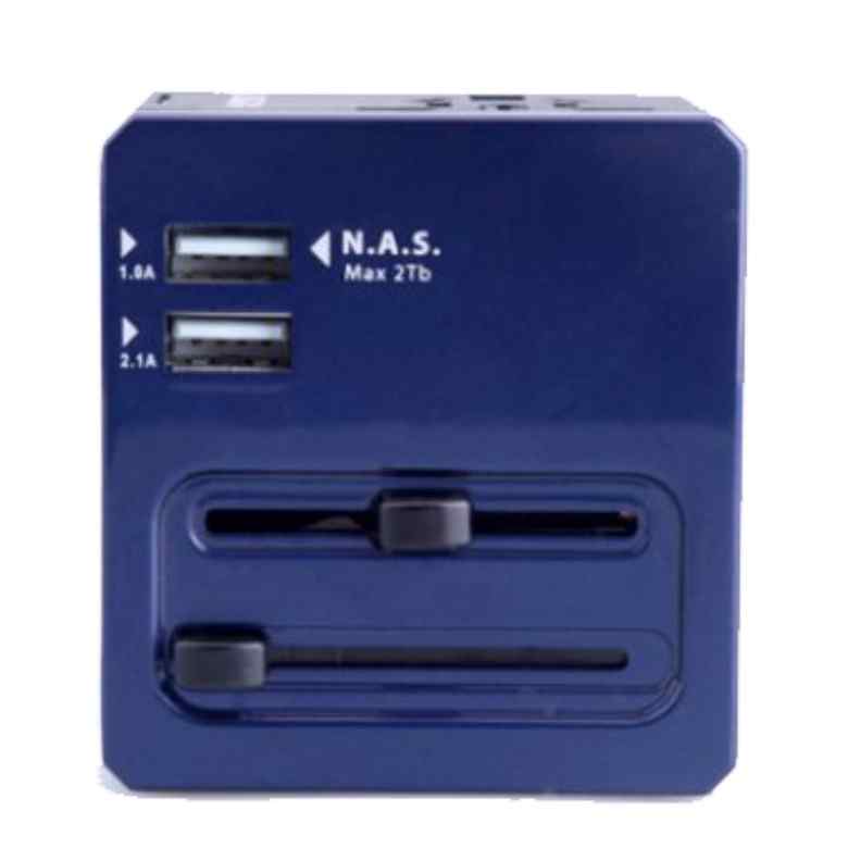 Wifi Universal Travel Adaptor with 2 USB