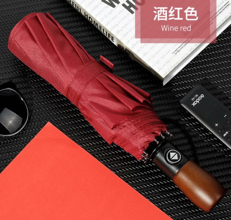 Exclusive Wooden Handle Umbrella 23 In (Auto Open, Close) [HZD-E