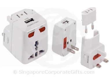 Universal Electric Adaptor with USB Charging Port