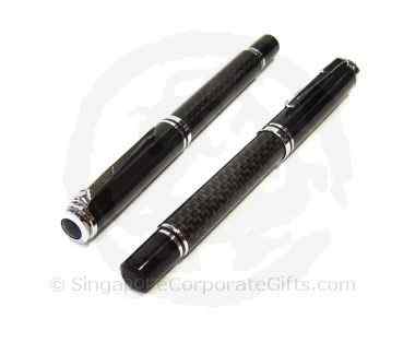 Black Metal Carbon Roller ballpen