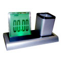 Penholder with Seven-Colour Calendar, Temperature & Famous Music