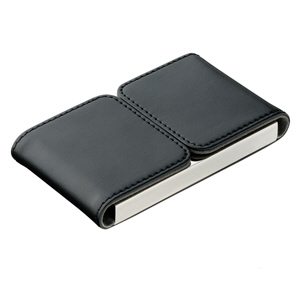 Leather  Namecard Holder with magnetic lid