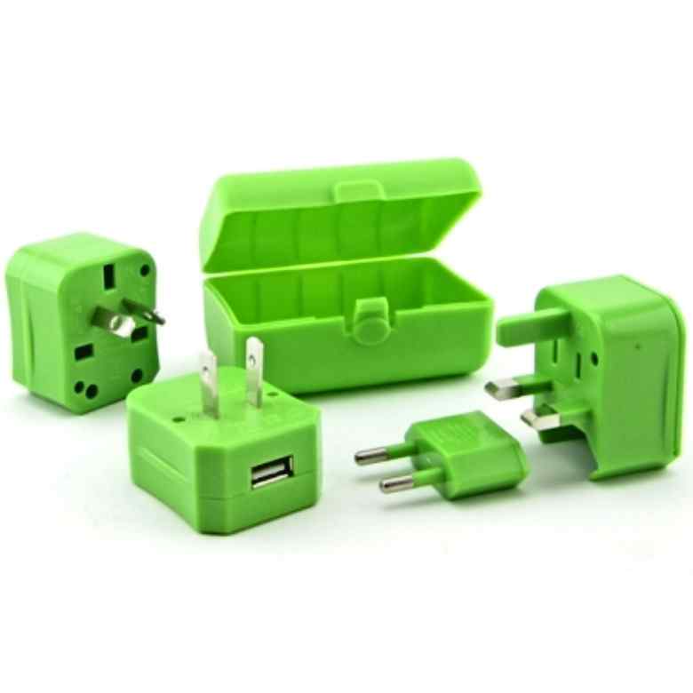 Universal Electric Plug with 1 USB Hub