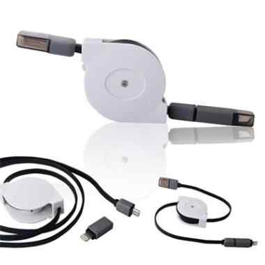 2 in 1 retractable USB Cable